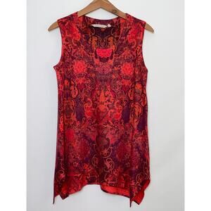 Soft Surroundings Vibrant Sleeveless Top - Size S - Made‎ in USA - Soft!